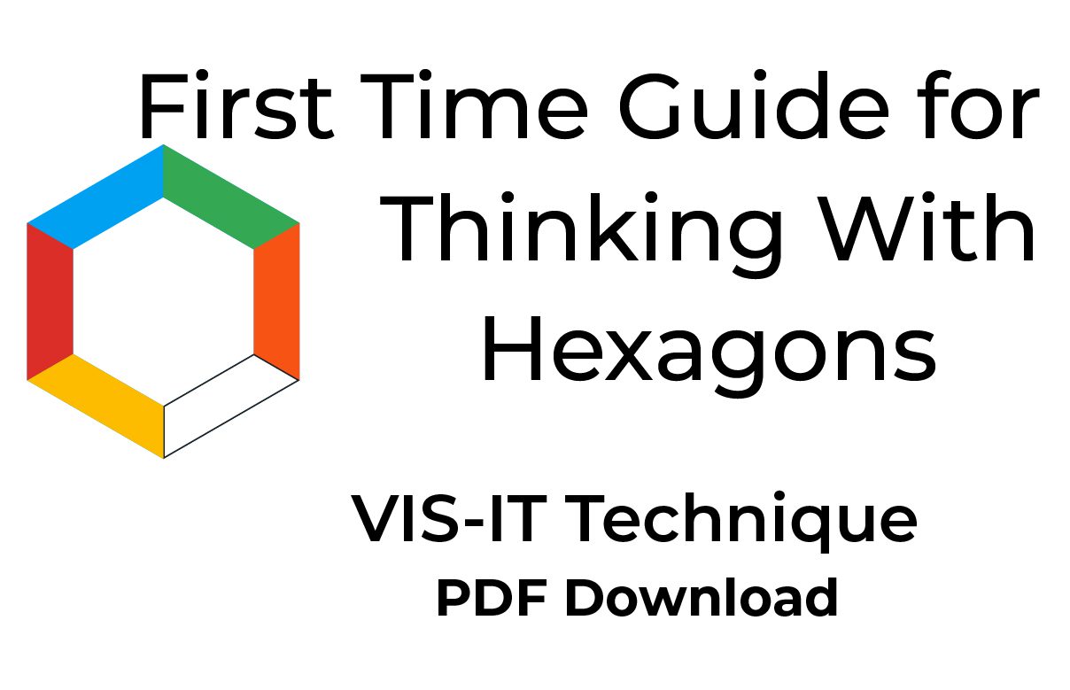 The VIS-IT™ First Meeting Guide for Thinking with Hexagons is a first time guide for thinking with hexagons.