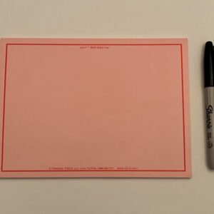 A RED VIS-IT™ Big Idea Pad 8x6 in. (50 sheets) with a pen and a marker.
